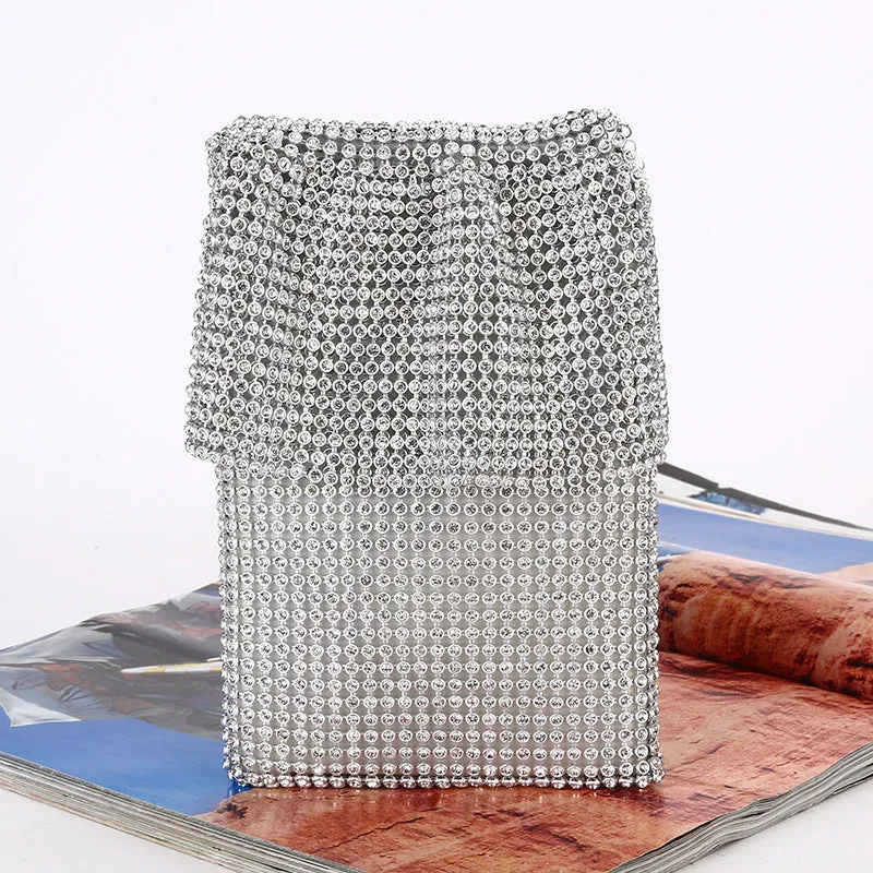 Creative Rhinestone Clutch Vertical Style Ladies