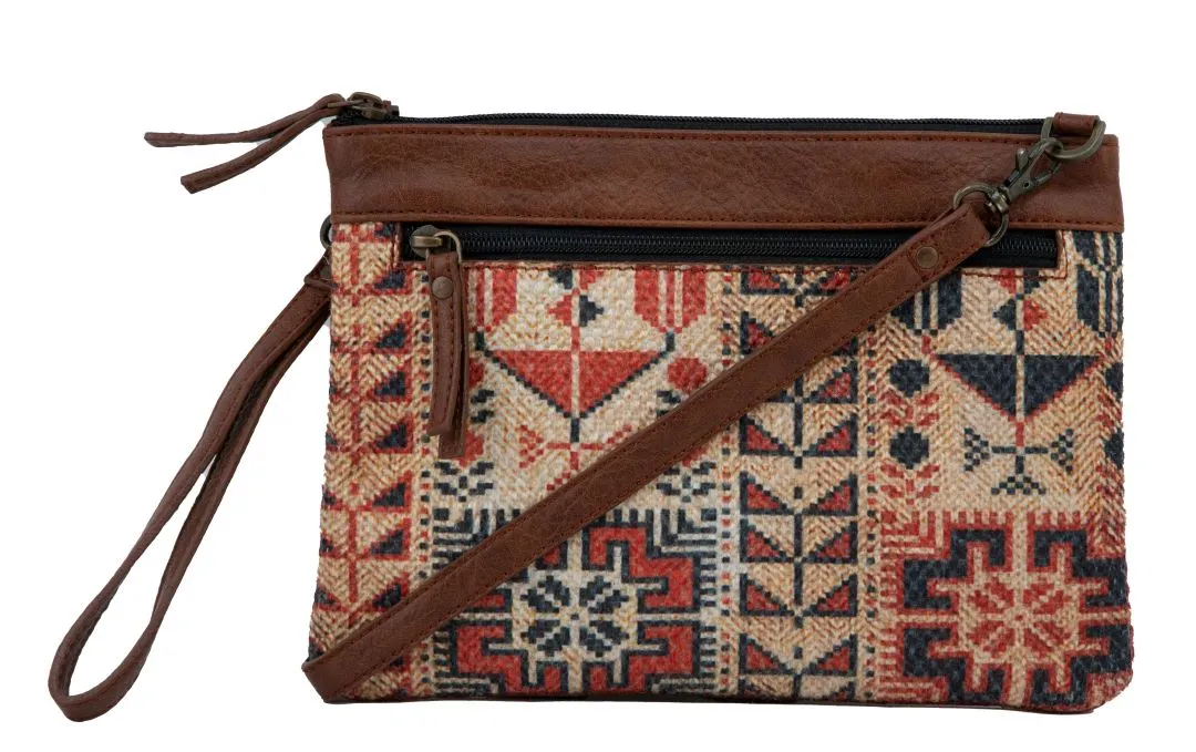 Crossbody Bag -  Lola  Up-Cycled Canvas, India