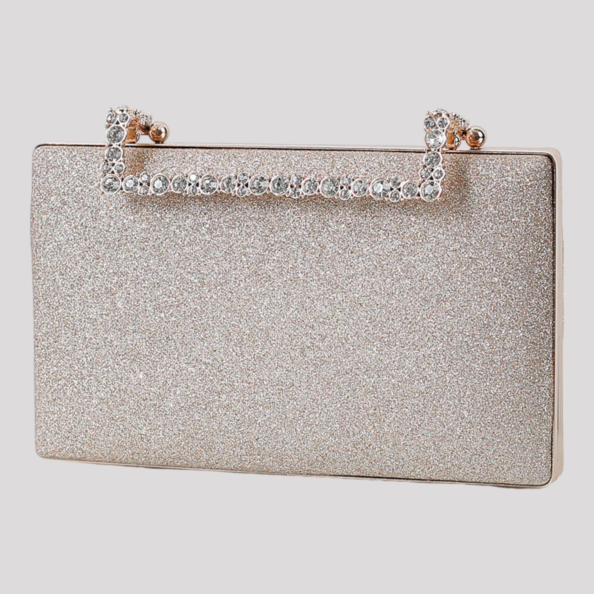 Crystal Handle Evening Clutch Bag available in 9 Colours