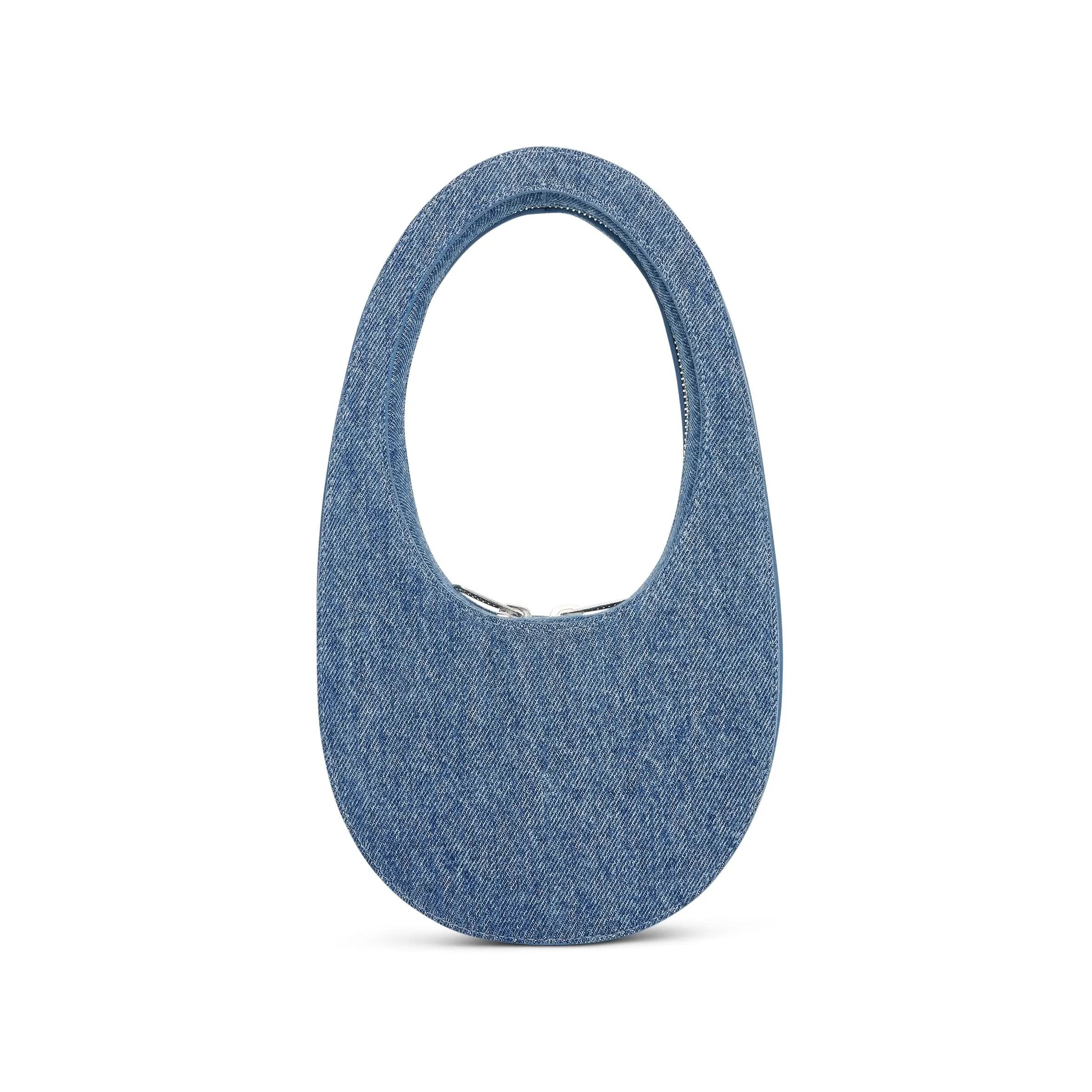 Denim Mini Swipe Bag in Washed Blue