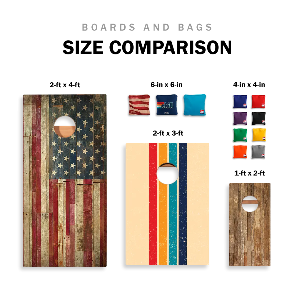 Desert Landscape Star Cornhole Boards