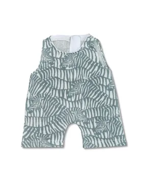 Doll Coverall - Zebra Print