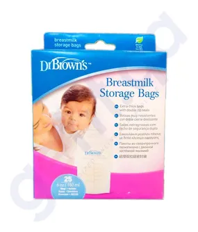 DR BROWN BREASTMLK STORAGE BAG 6 OZ/ 180ML-25PACK DB S4005-IT