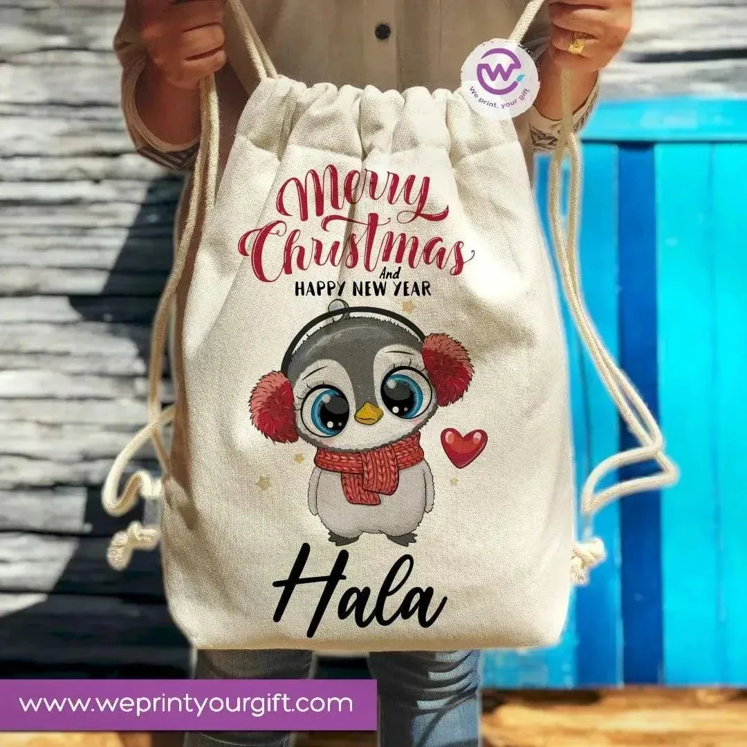 Drawstring Bag -Christmas-B