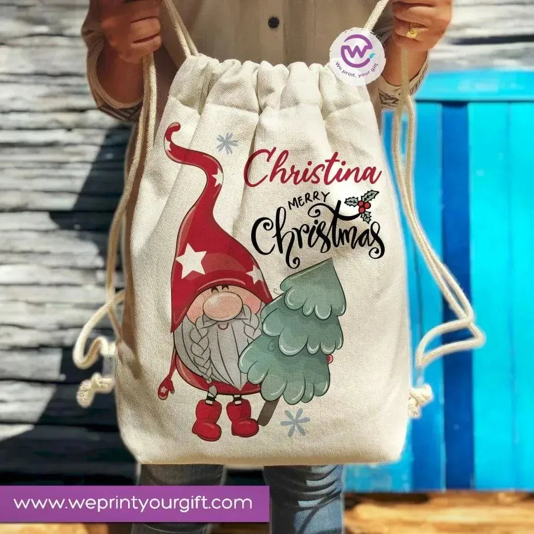 Drawstring Bag -Christmas-B