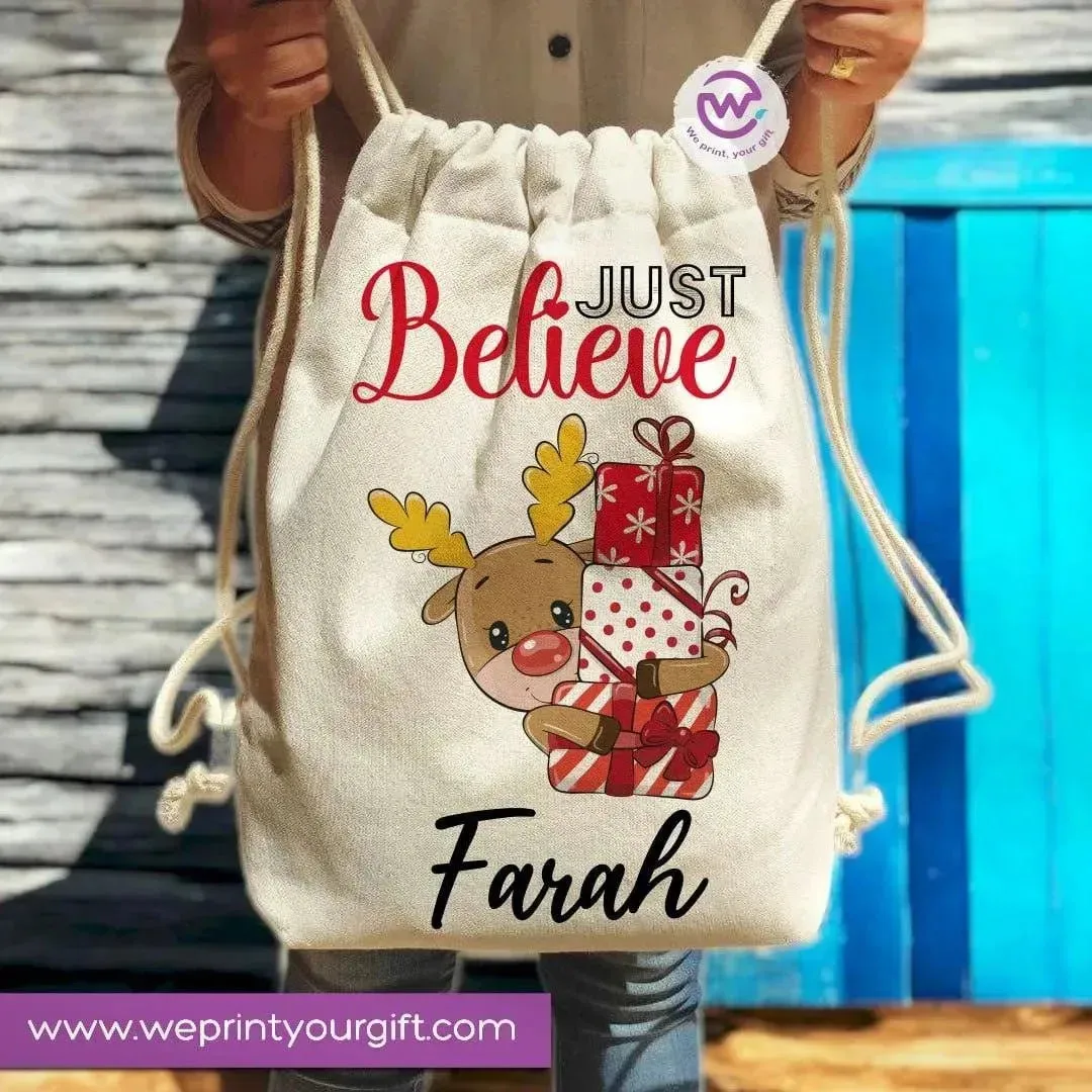 Drawstring Bag -Christmas-B