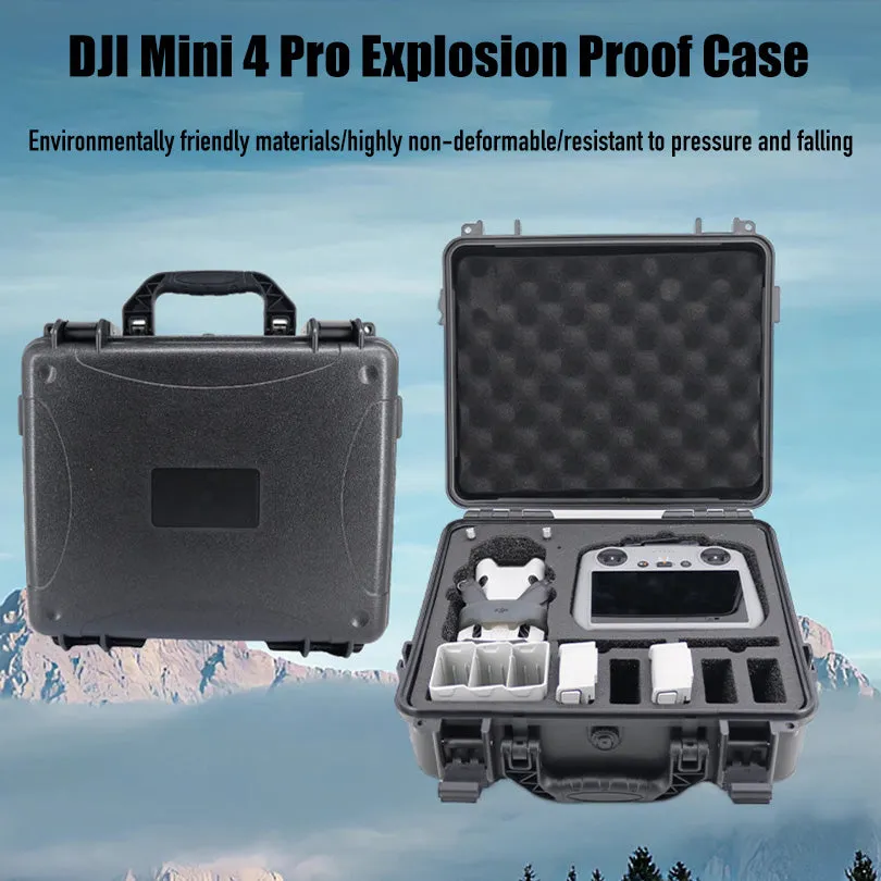 Drone explosion proof case storage bag for DJI Mini 4 Pro drone quadcopter