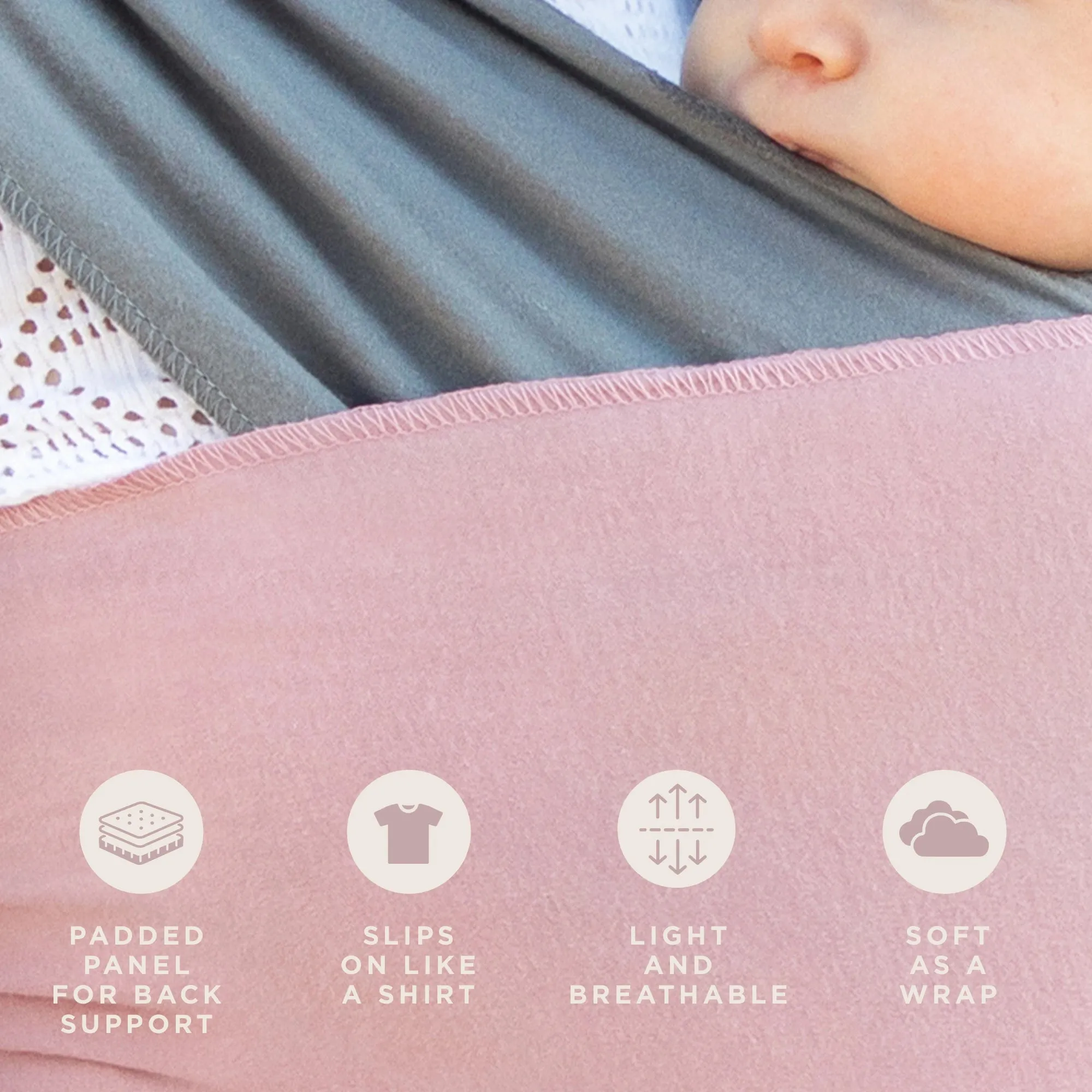 Easy-Wrap Carrier - Dusty Rose