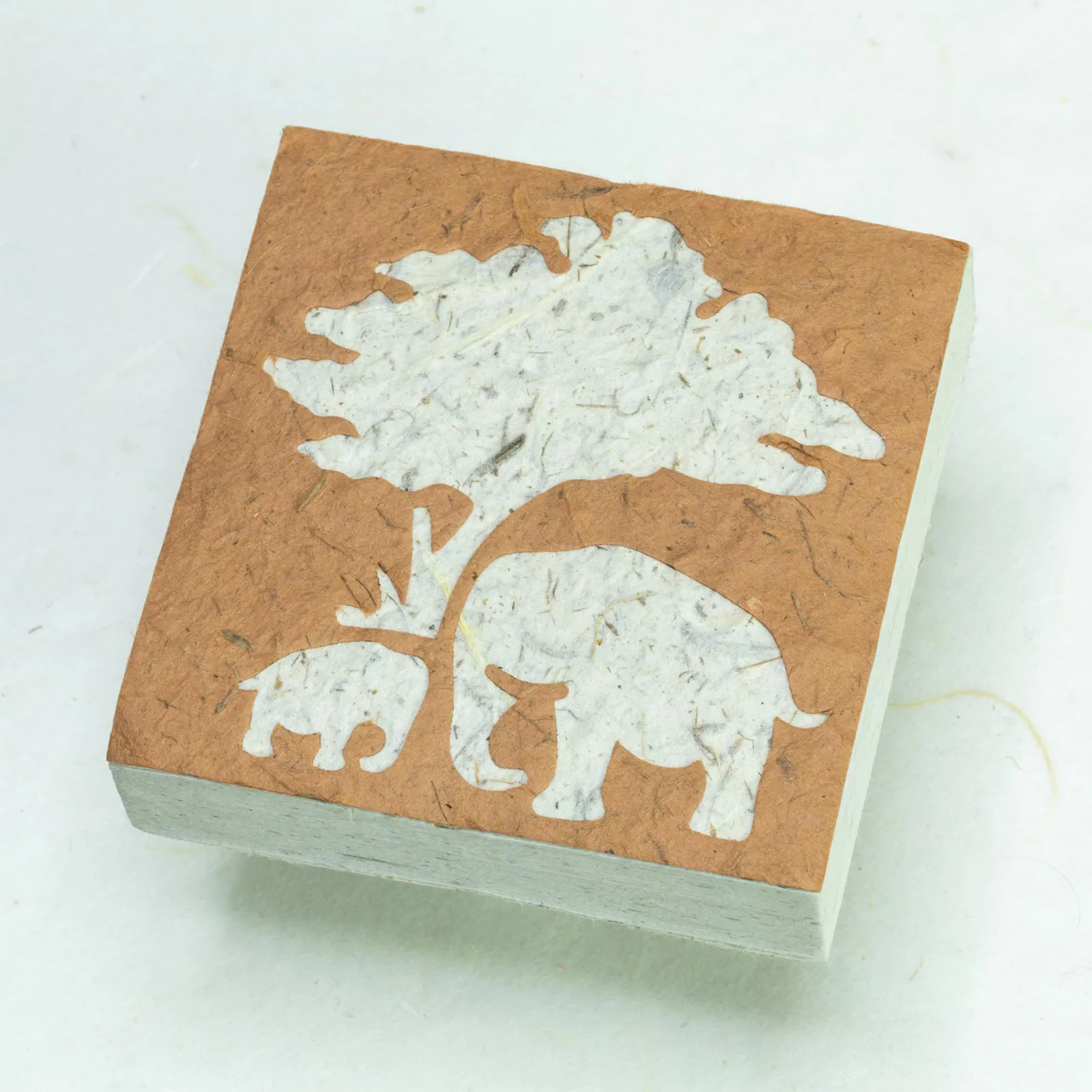 Eco-friendly Scratch Pads - Elephant Mom & Baby - Bark - Set of 3