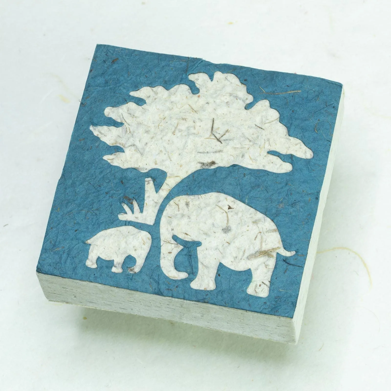 Eco-friendly Scratch Pads - Elephant Mom & Baby Blue - Set of 3