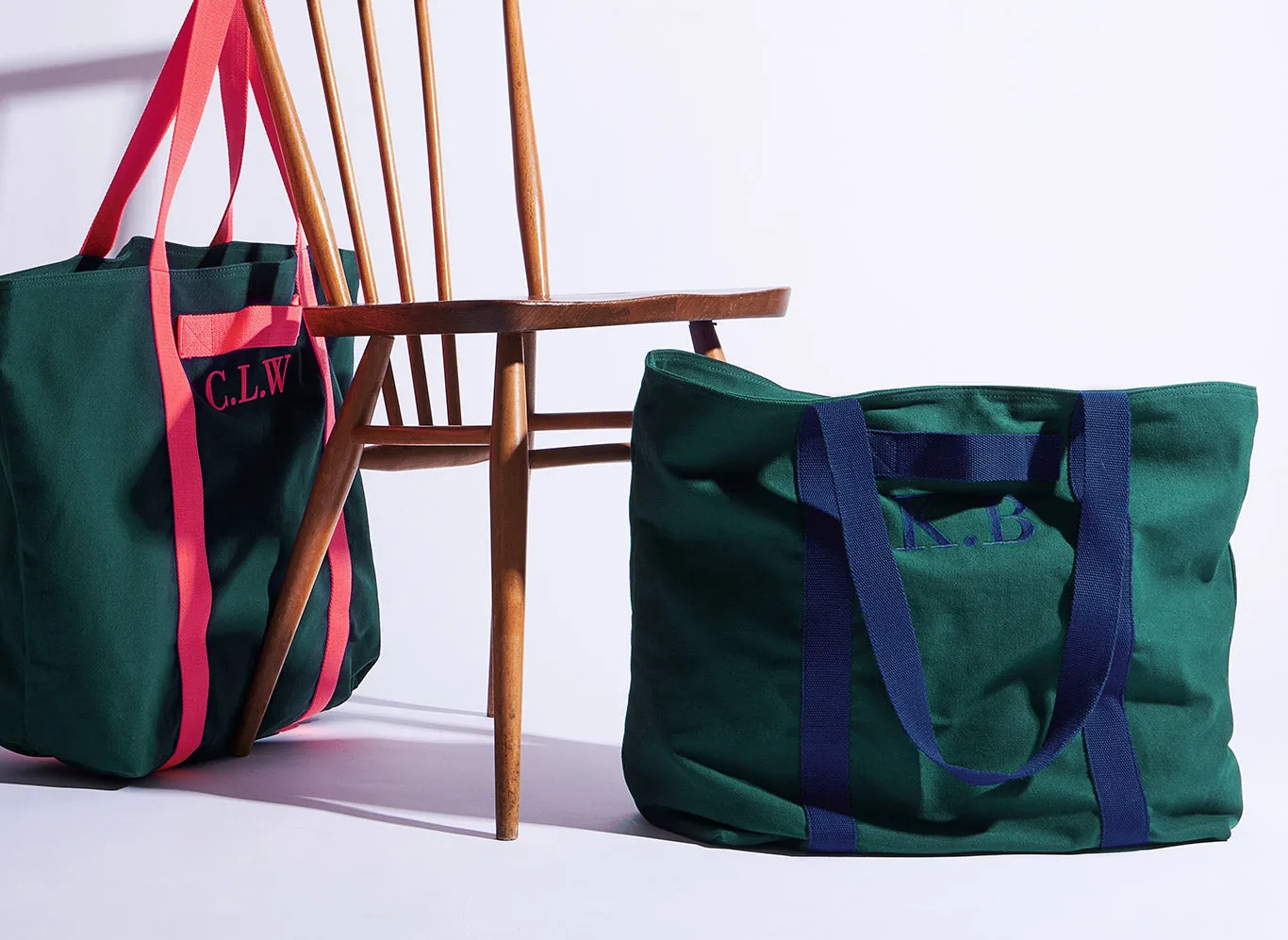 Everything Tote Bag - Green / Navy