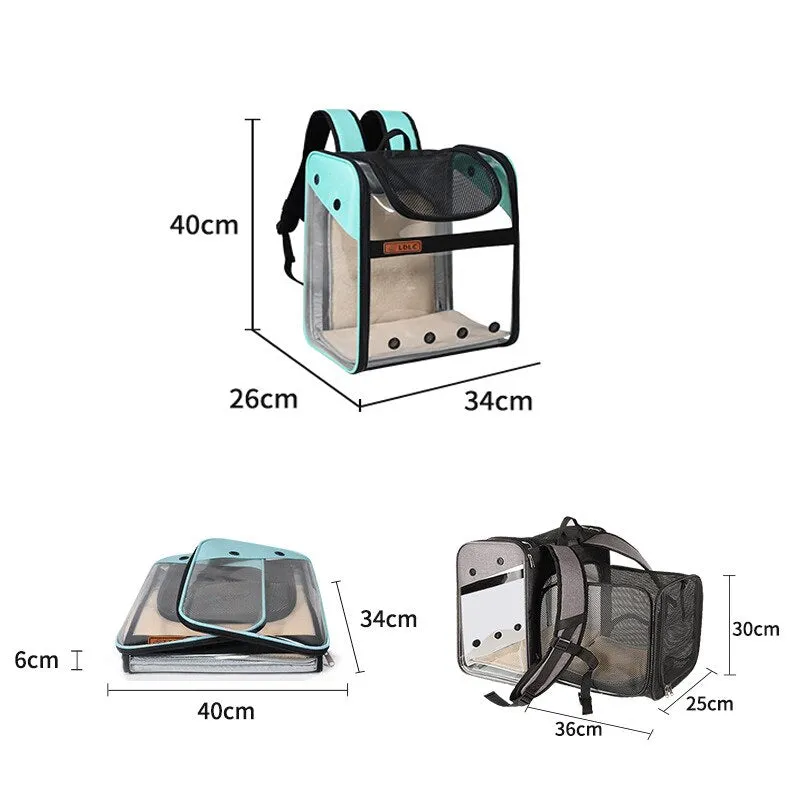 Expandable Breathable Pet Backpack