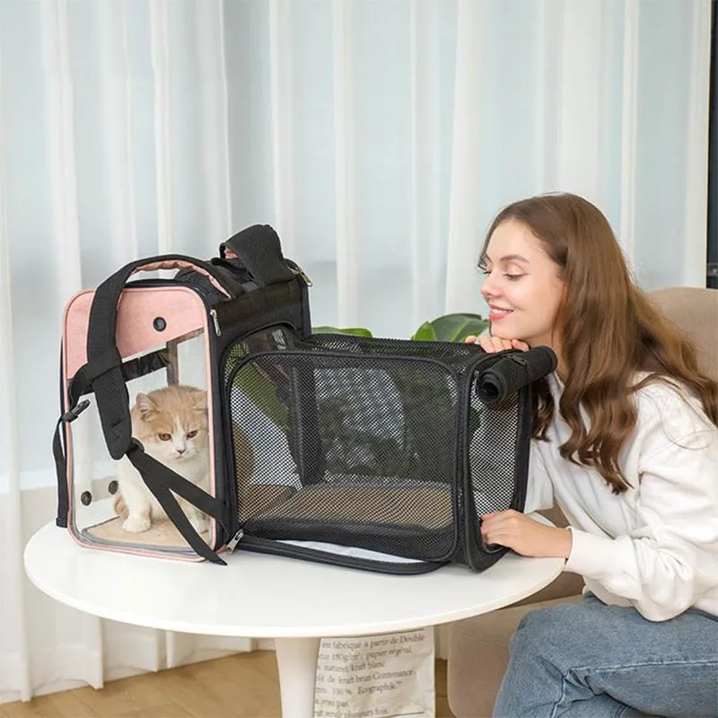 Expandable Breathable Pet Backpack