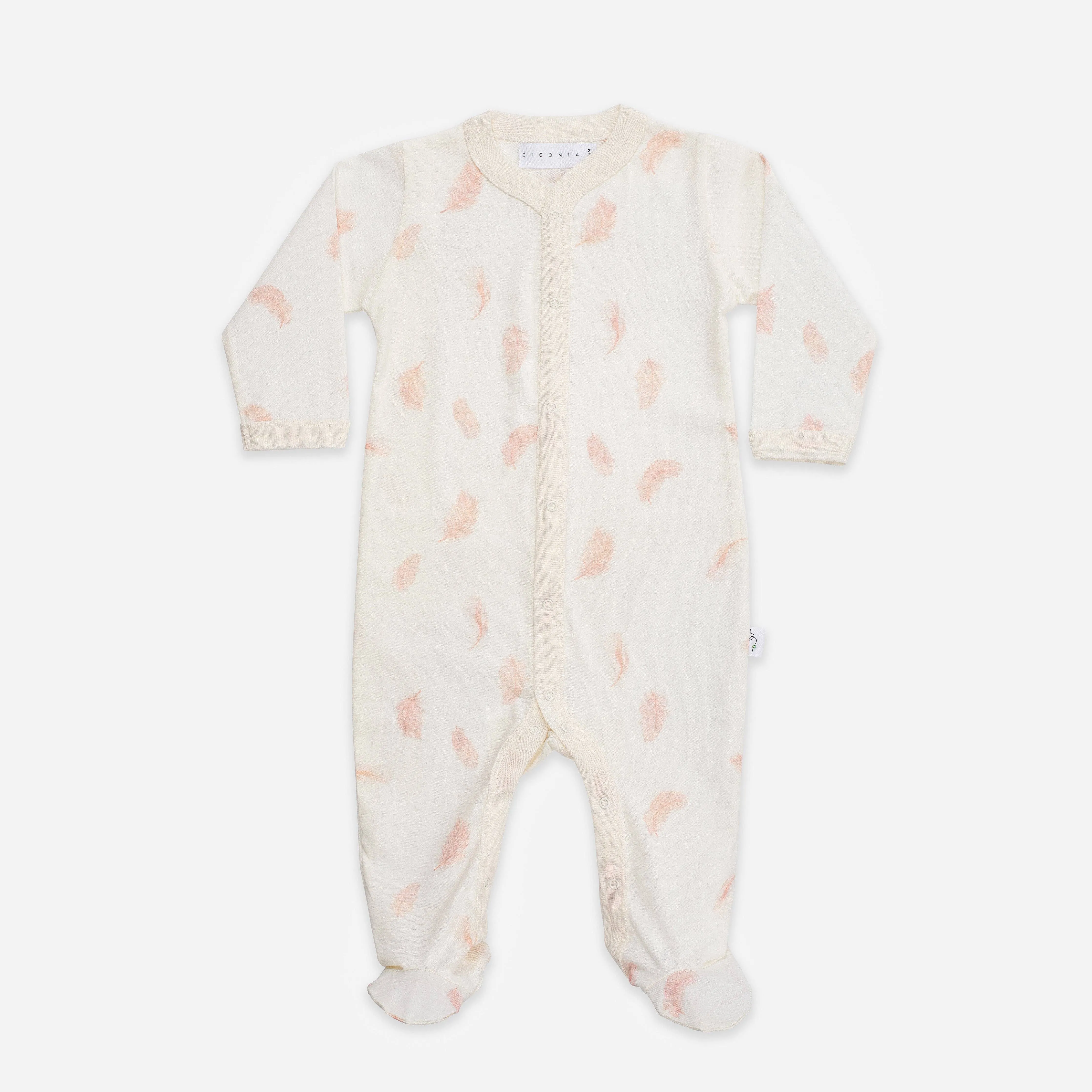 Falling Feather Sleepsuit - Ciconia Organics