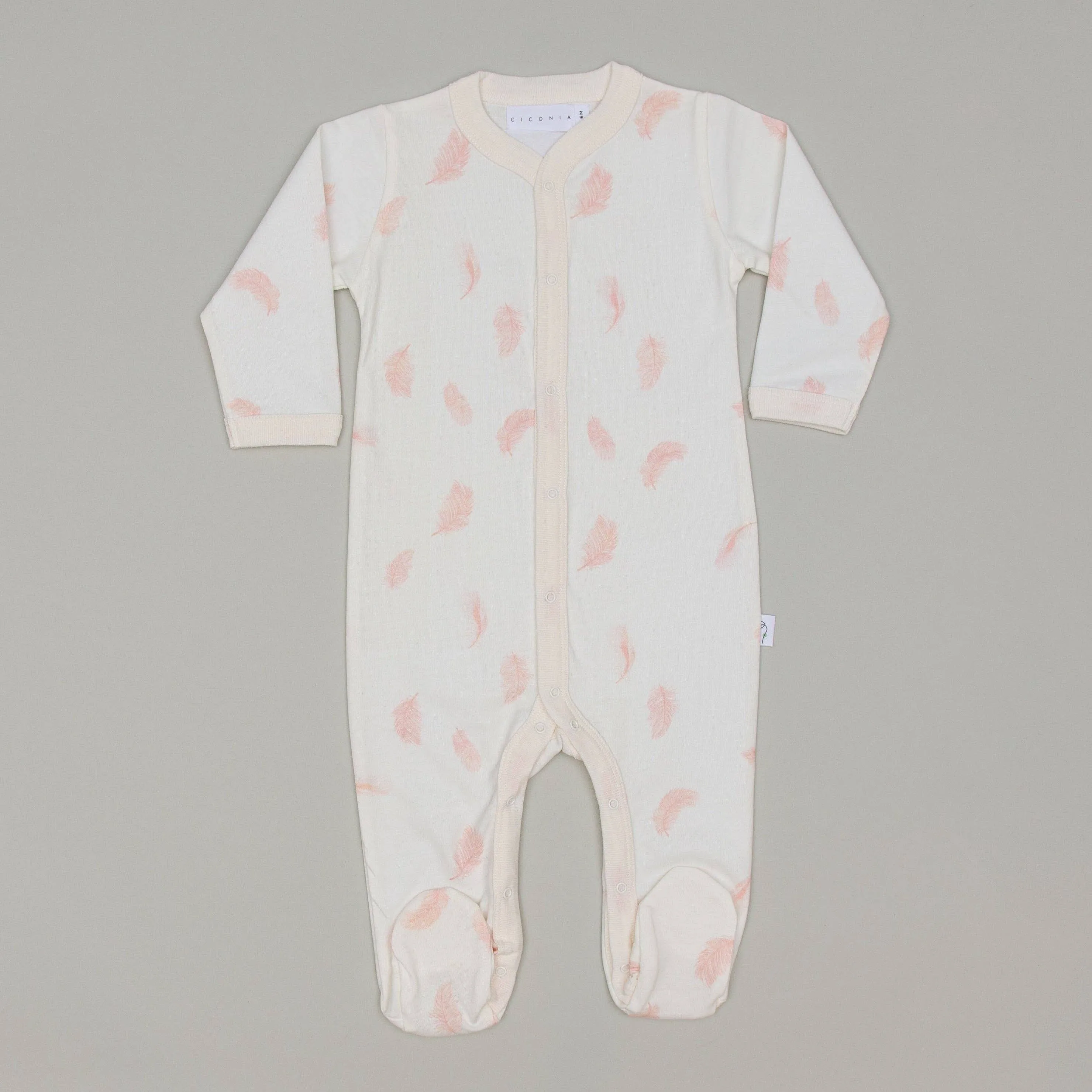 Falling Feather Sleepsuit - Ciconia Organics