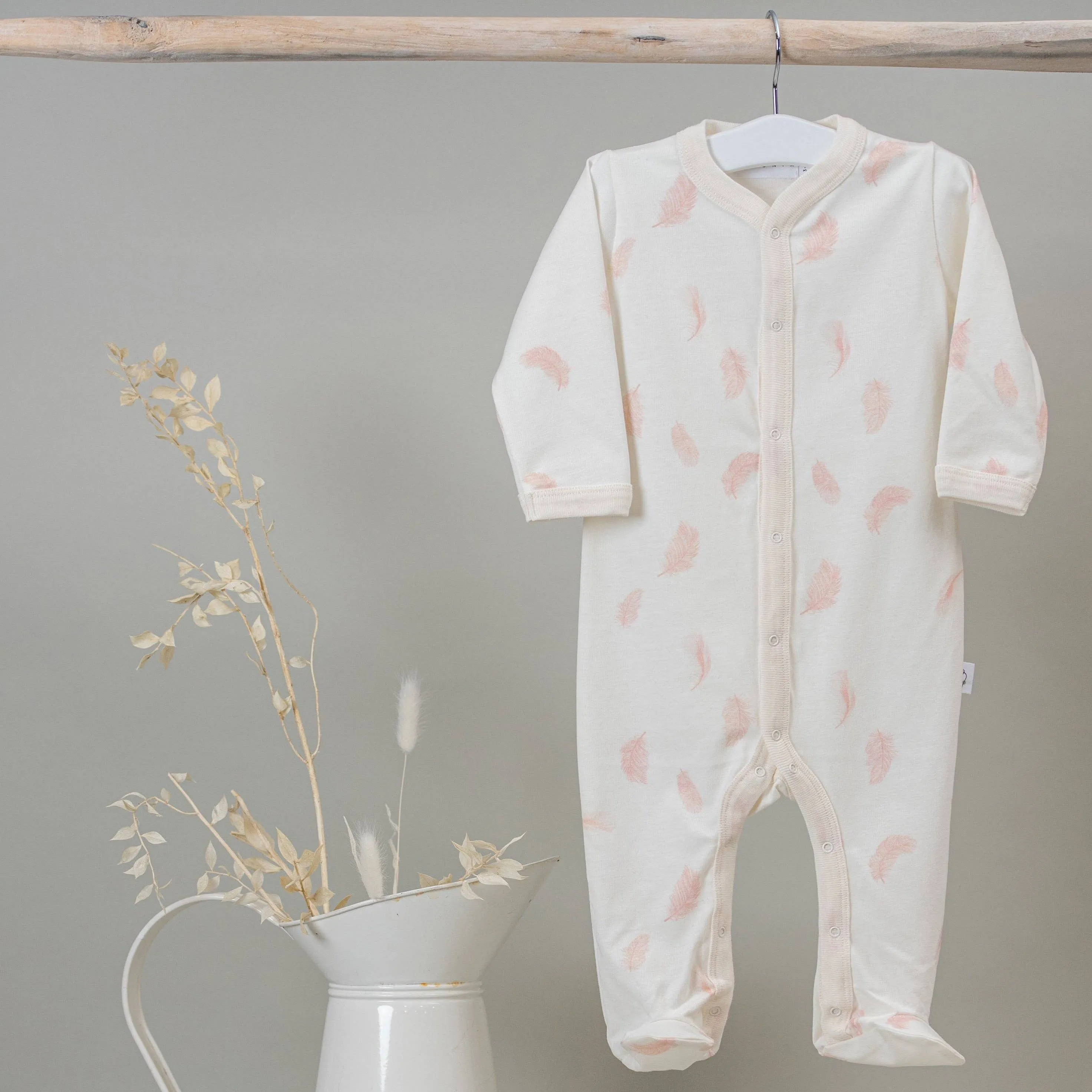 Falling Feather Sleepsuit - Ciconia Organics