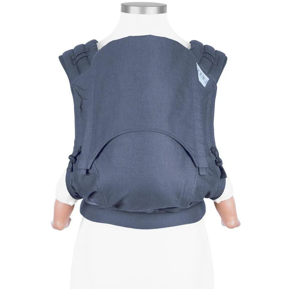 Fidella Fly Tai - MeiTai babycarrier Limited Edition - Chevron Denim Blue (New Size 3months  )