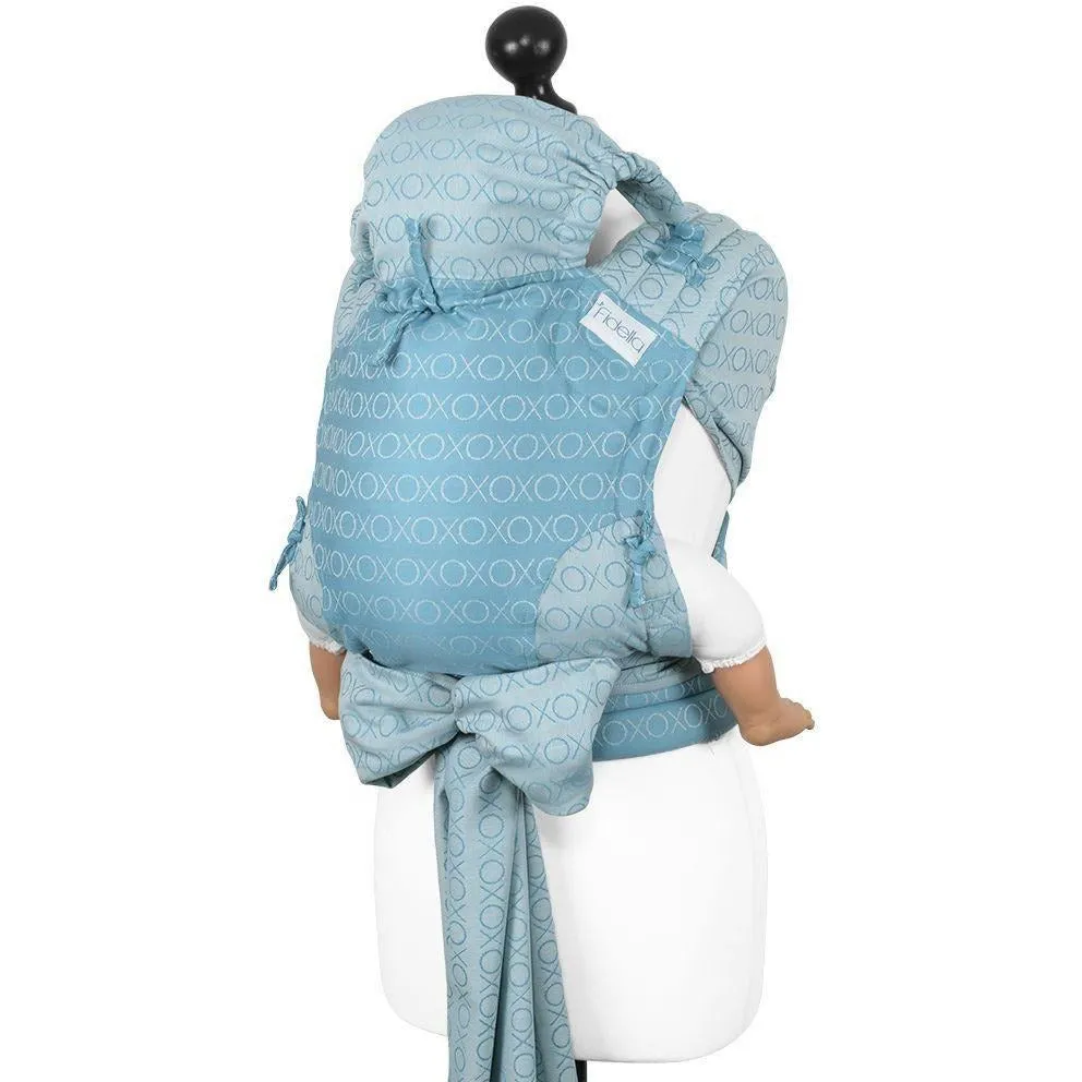 Fidella Fly Tai - MeiTai babycarrier Limited Edition Hugs and Kisses - blue heaven (New Size - From 4months) ***Pre-Order***