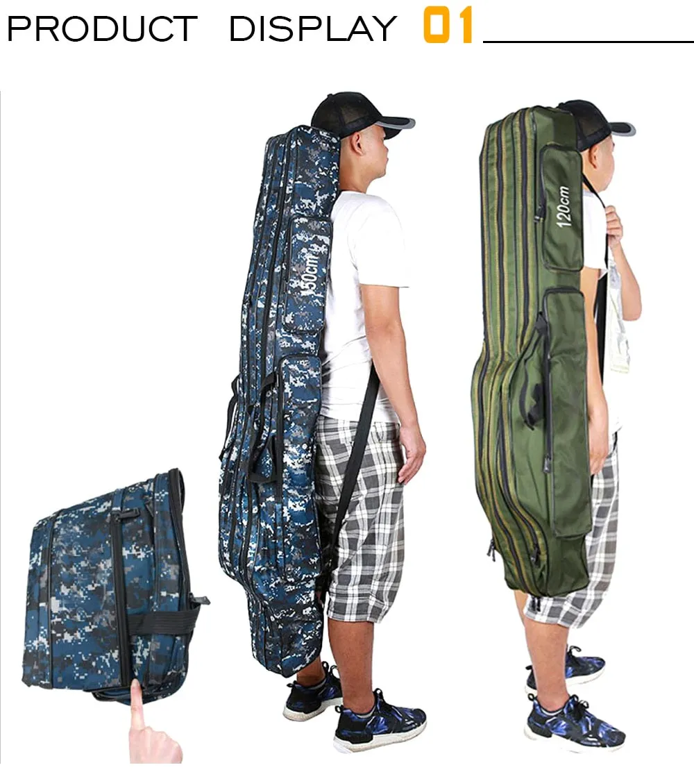 Fishing Bags Fishing Tackle Case Multifunctional Fishing Rod Bags Case 110cm 120cm 130cm 150cm