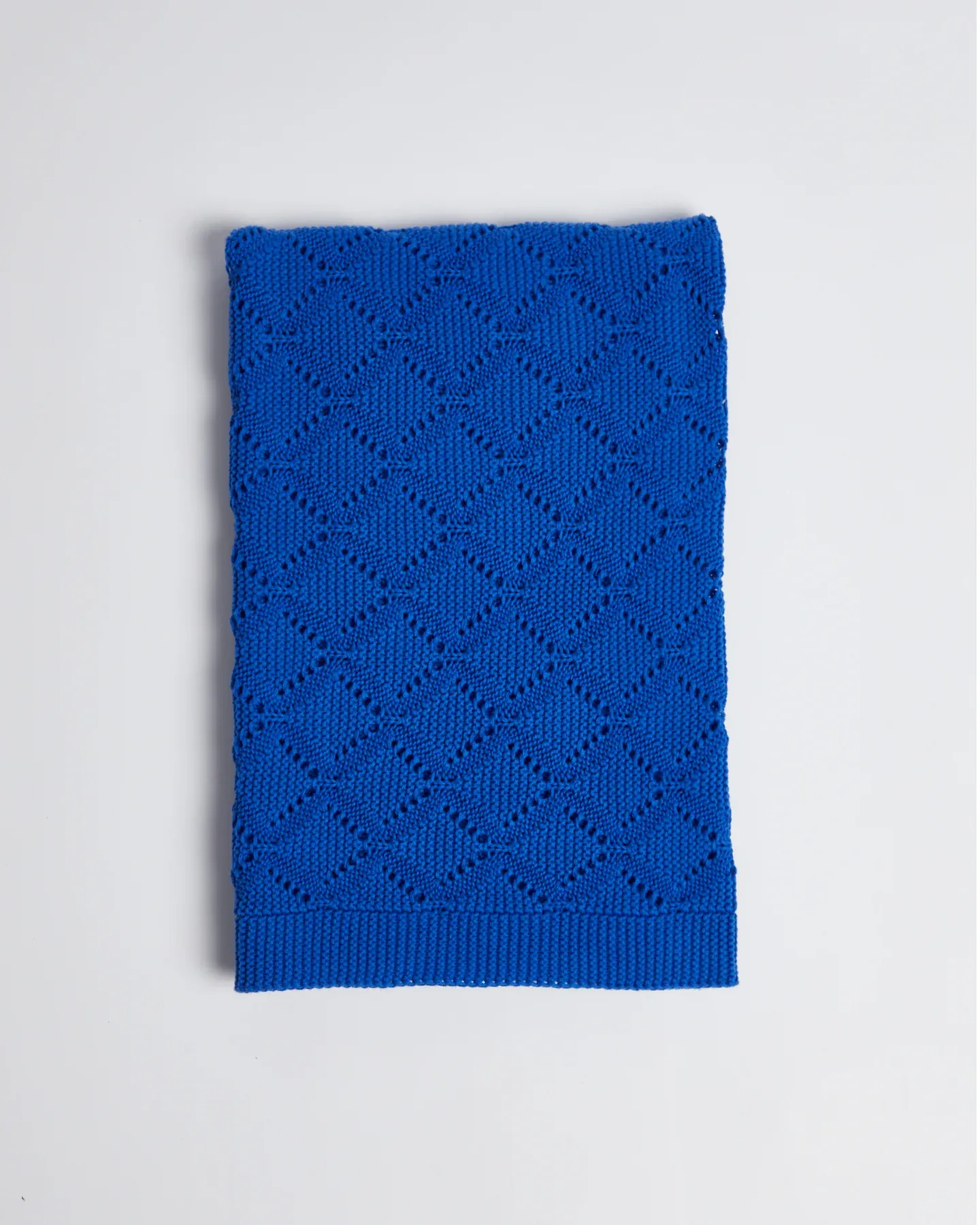 Foxford Cotton Baby Blanket - Royal Blue