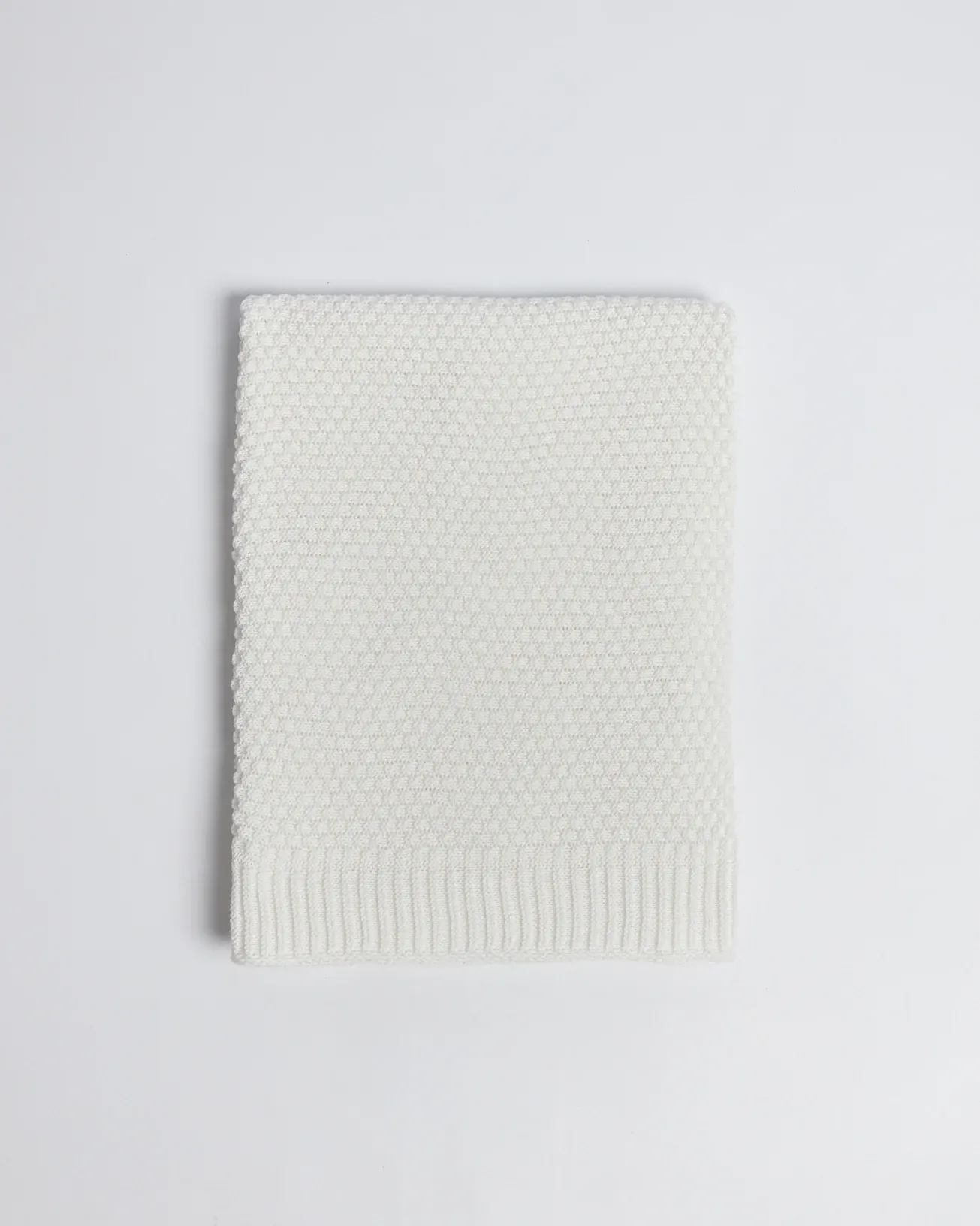 Foxford Cotton Baby Blanket - White