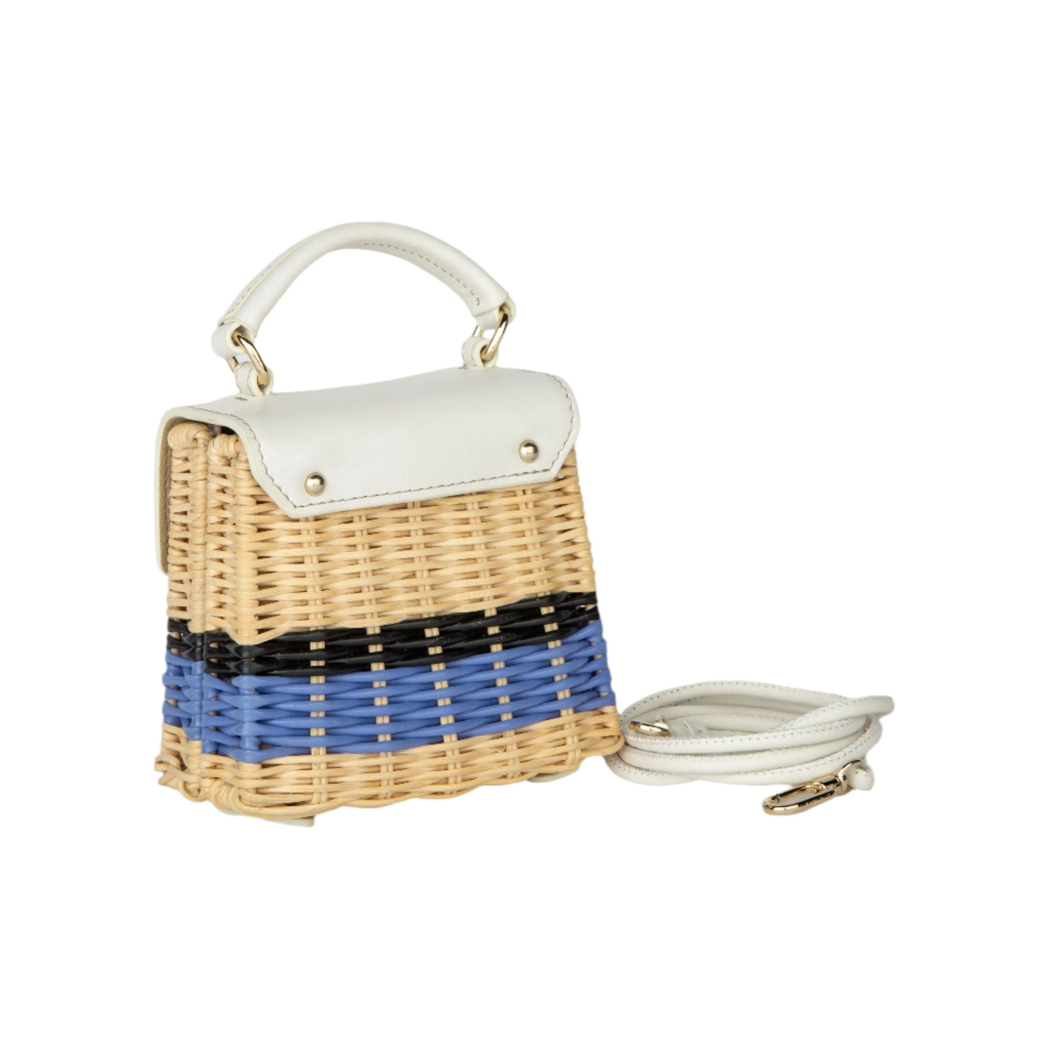 Furla 1927 Micro Top Handle - Cream & Blue