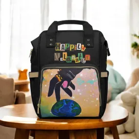 Galaxy-Inspired Multifunctional Diaper Bag - Artisan Sketch, Spacious Organizer