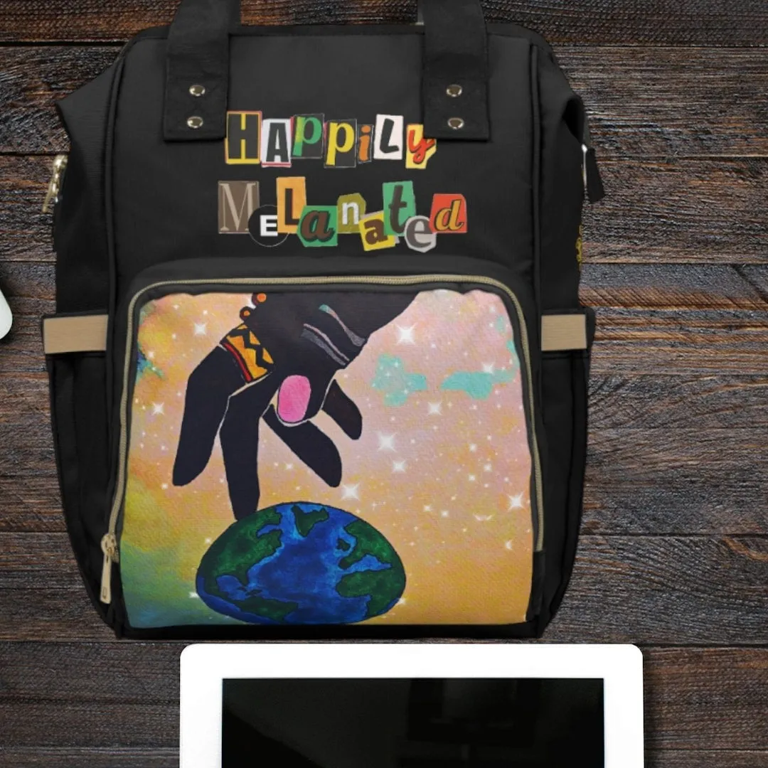 Galaxy-Inspired Multifunctional Diaper Bag - Artisan Sketch, Spacious Organizer