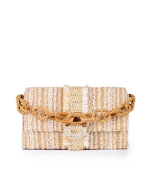 Ginger Frill Orange Jacquard Crossbody