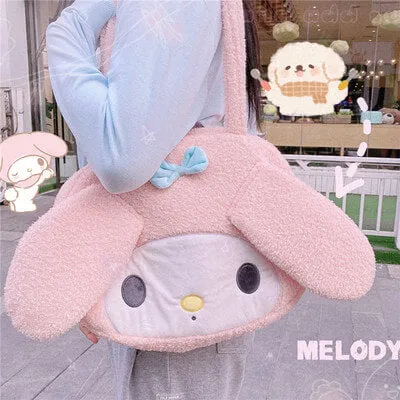 Japanese cute sanrio plush shoulder bag BY8052