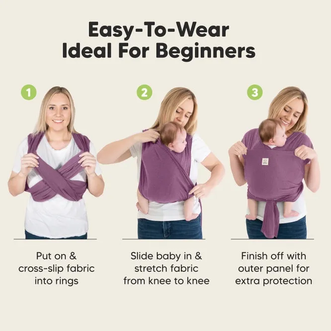 KeaBabies Baby Wrap Carrier (Dark Mauve)