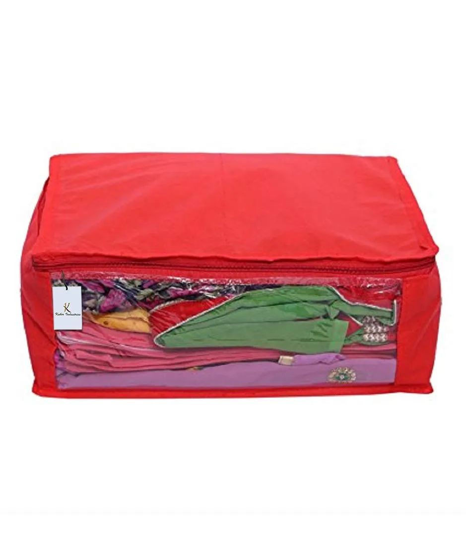 Kuber Industries 12 Piece Non Woven Saree Cover Set