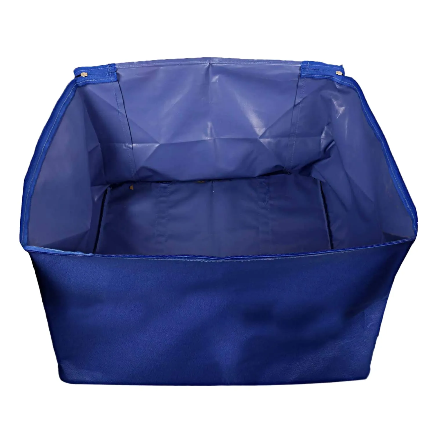 Kuber Industries Moisture Proof Wardrobe Organizer Storage Bag For Clothes With Zipper Closure and Handle- Pack of 2 (Blue)-HS43KUBMART26639