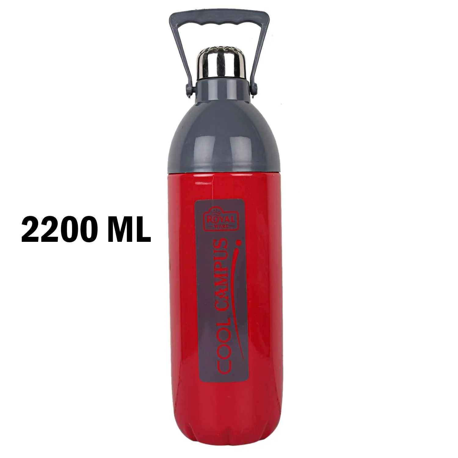 Kuber Industries Plastic Water Bottle, 2.2 litres, Red