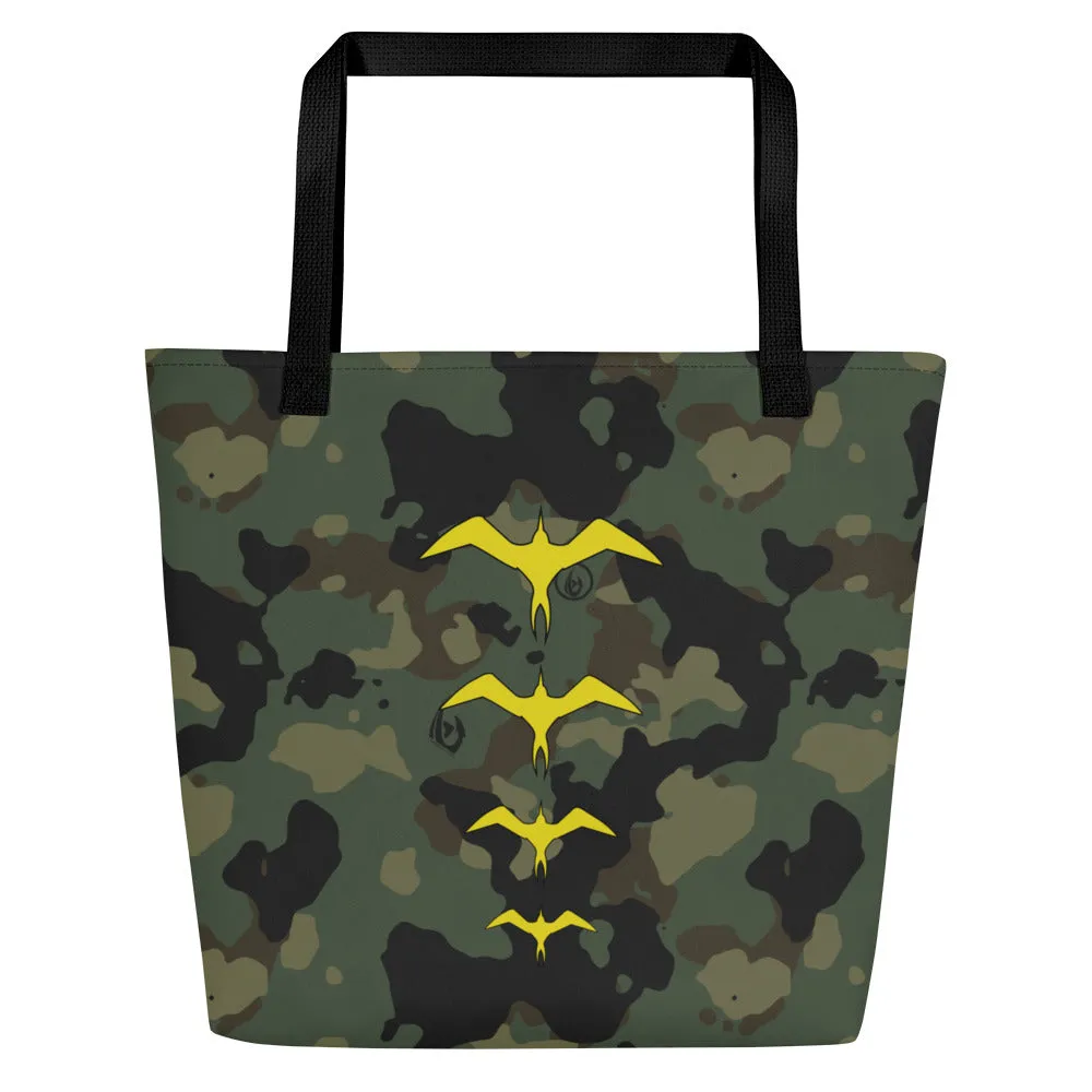 Large Tote Bag Aloha Camo