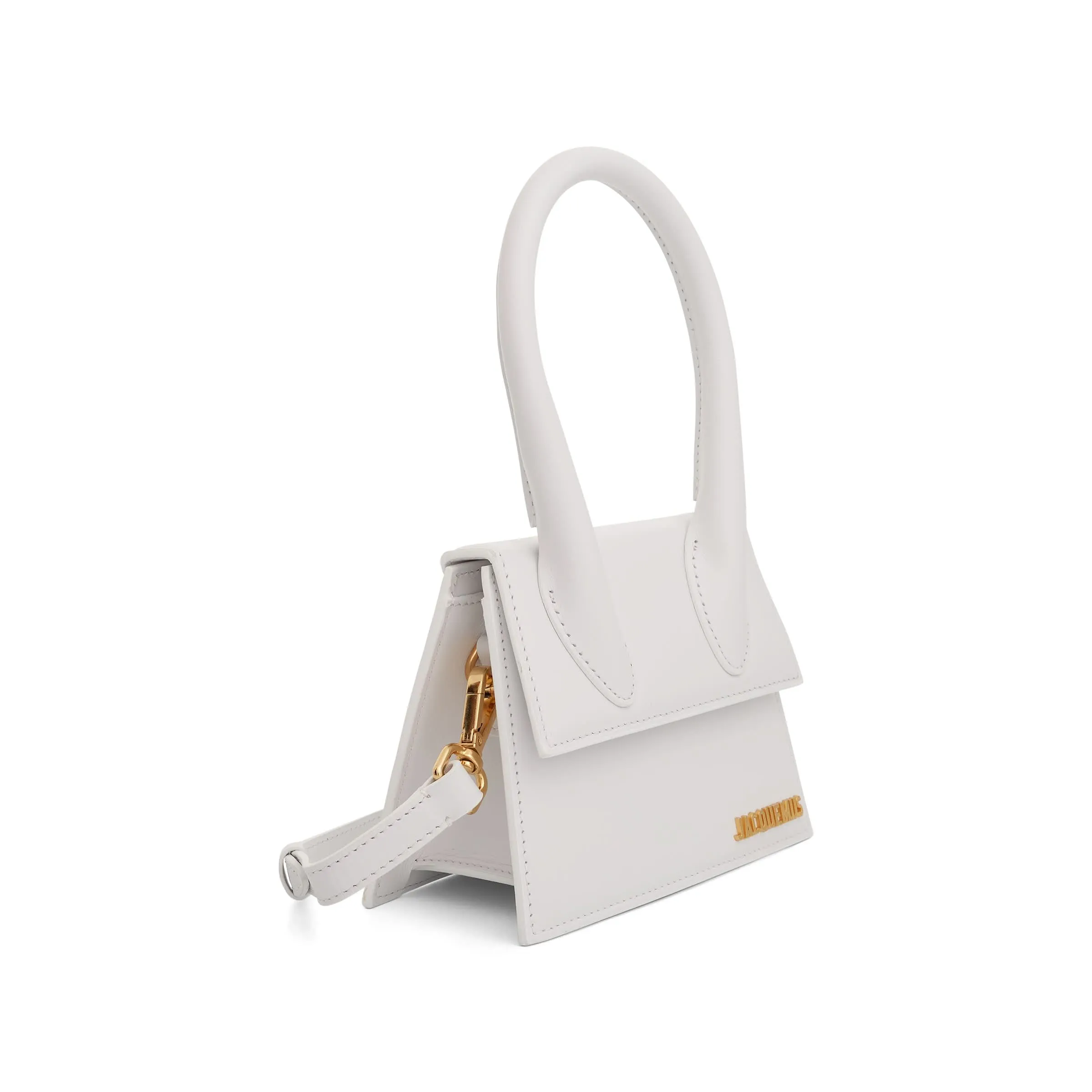 Le Chiquito Moyen Leather Bag in White