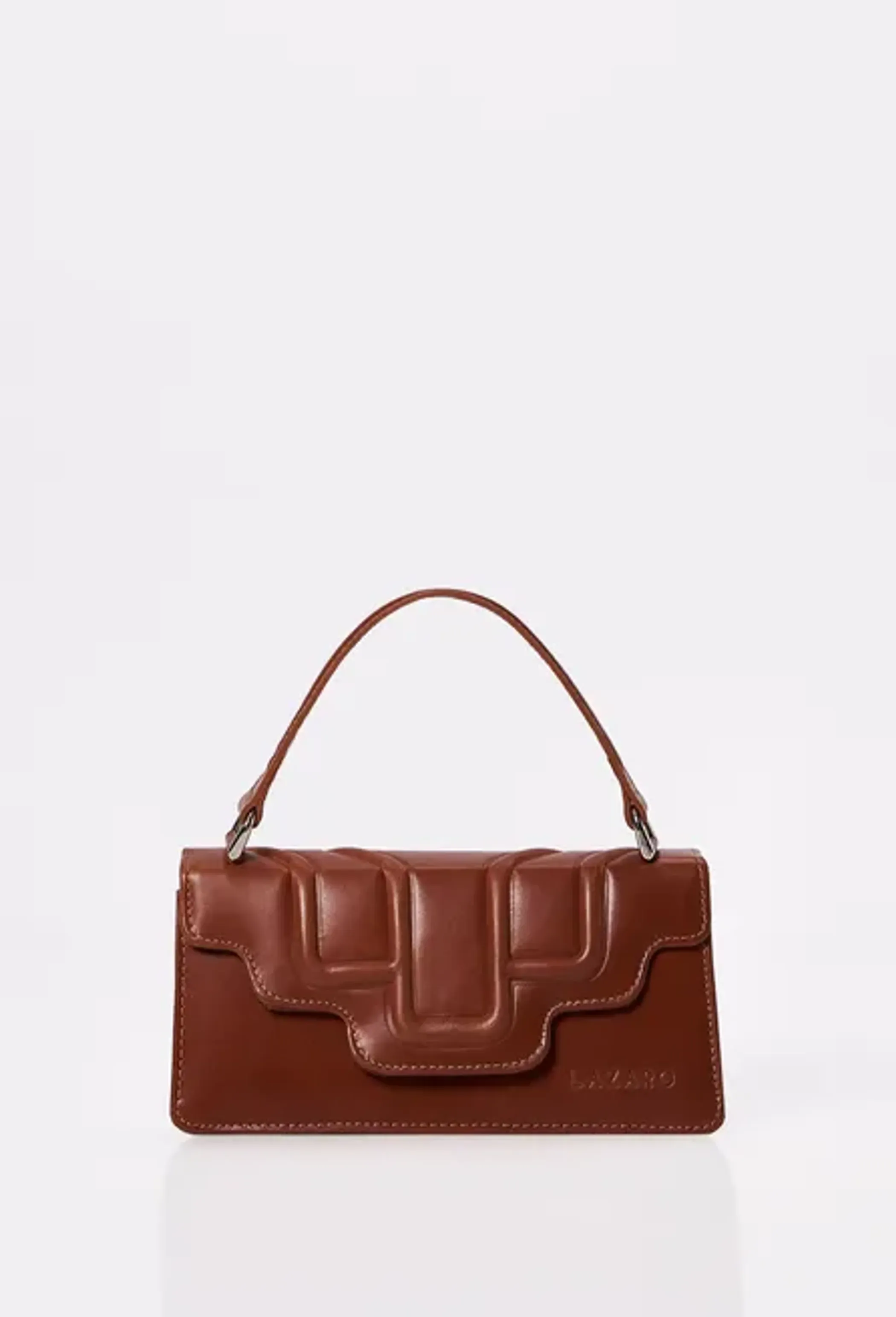 Leather Crossbody Flap Bag 'Hilda'