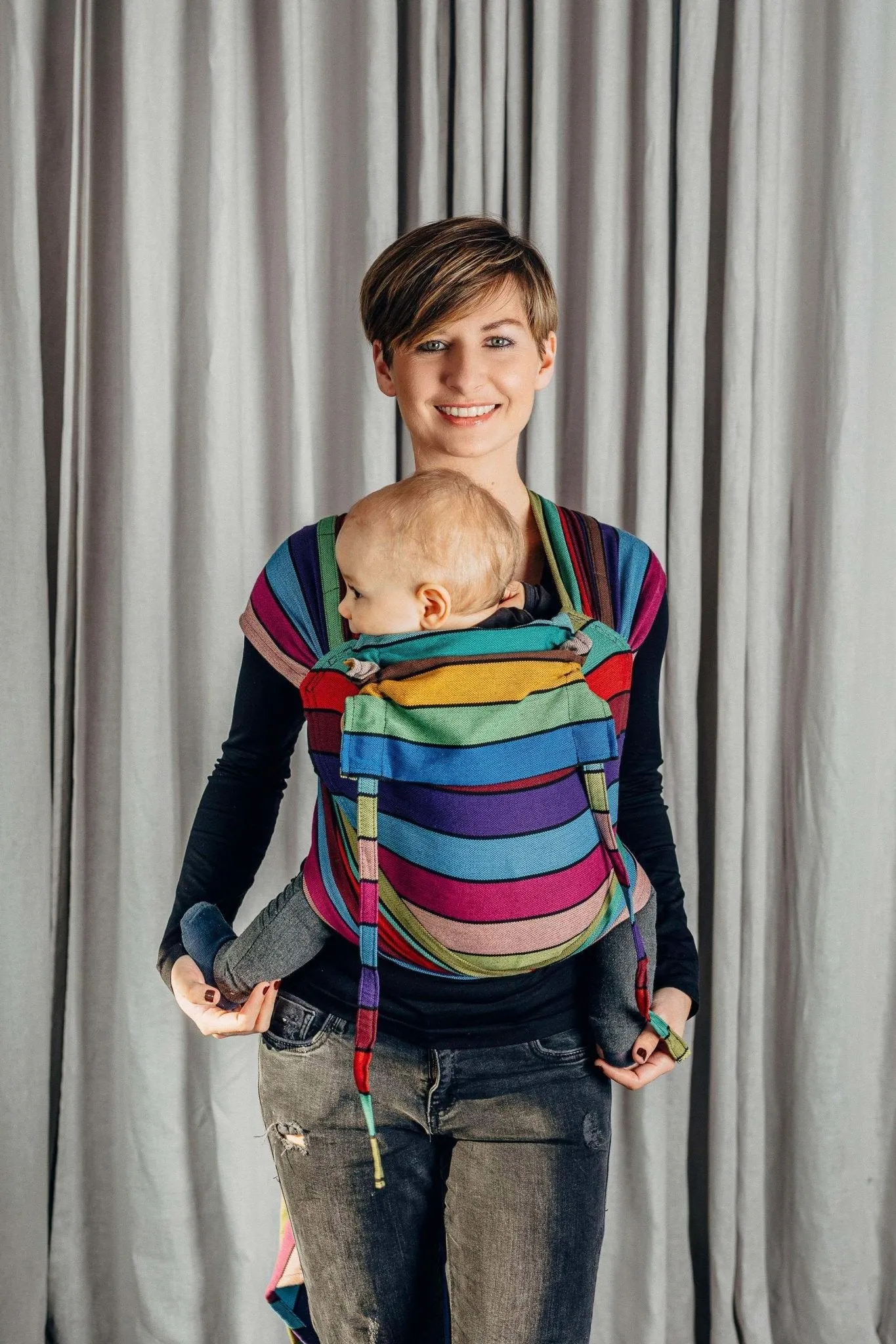 LennyLamb Wrap-Tai Baby Carrier Carousel of Colours Mini