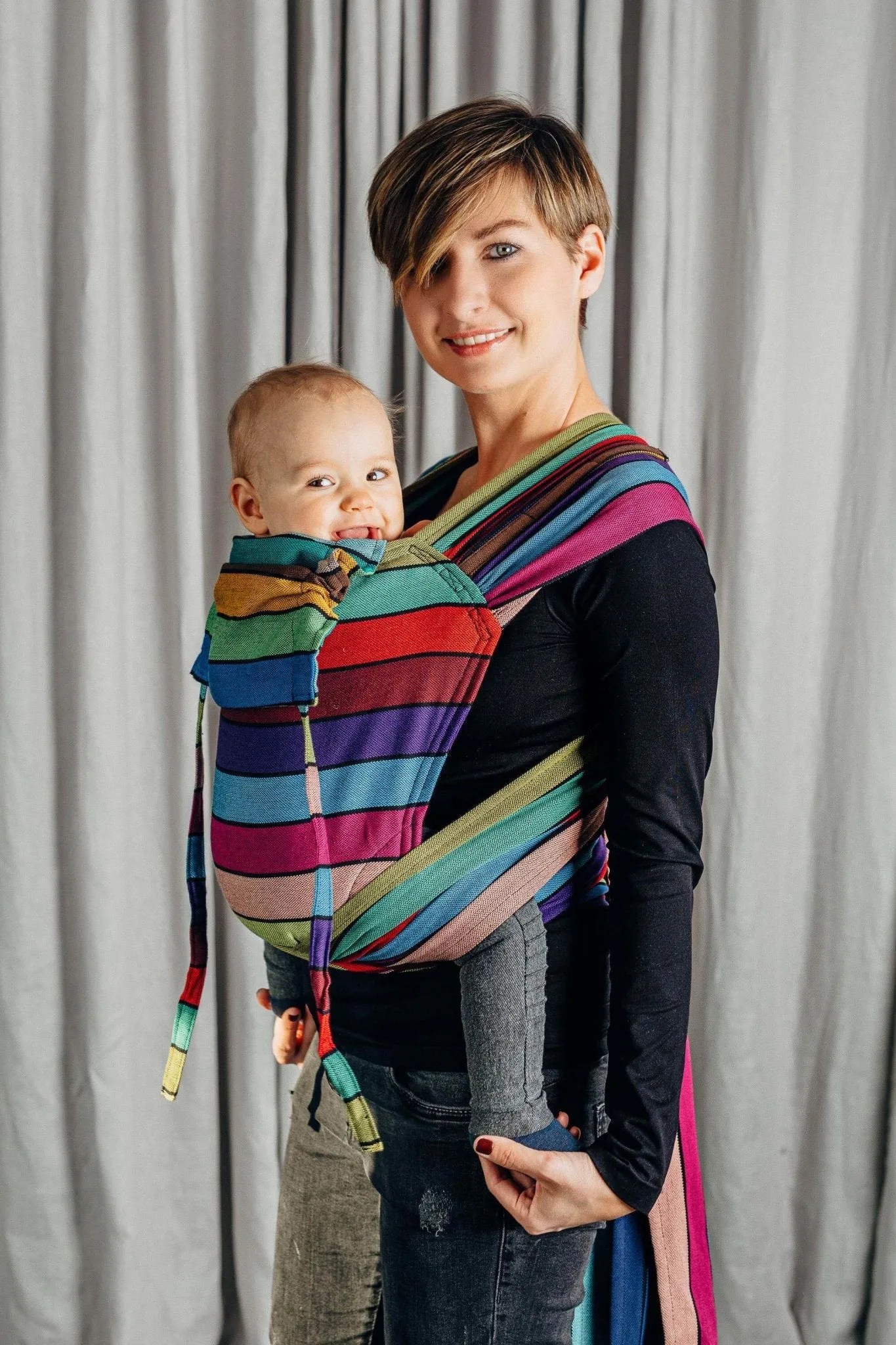 LennyLamb Wrap-Tai Baby Carrier Carousel of Colours Mini