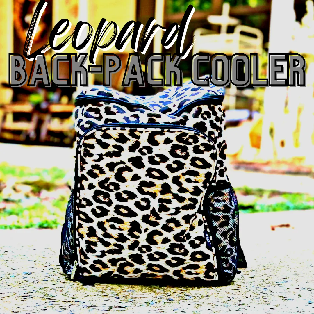 Leopard Back-Pack Cooler Water Tight