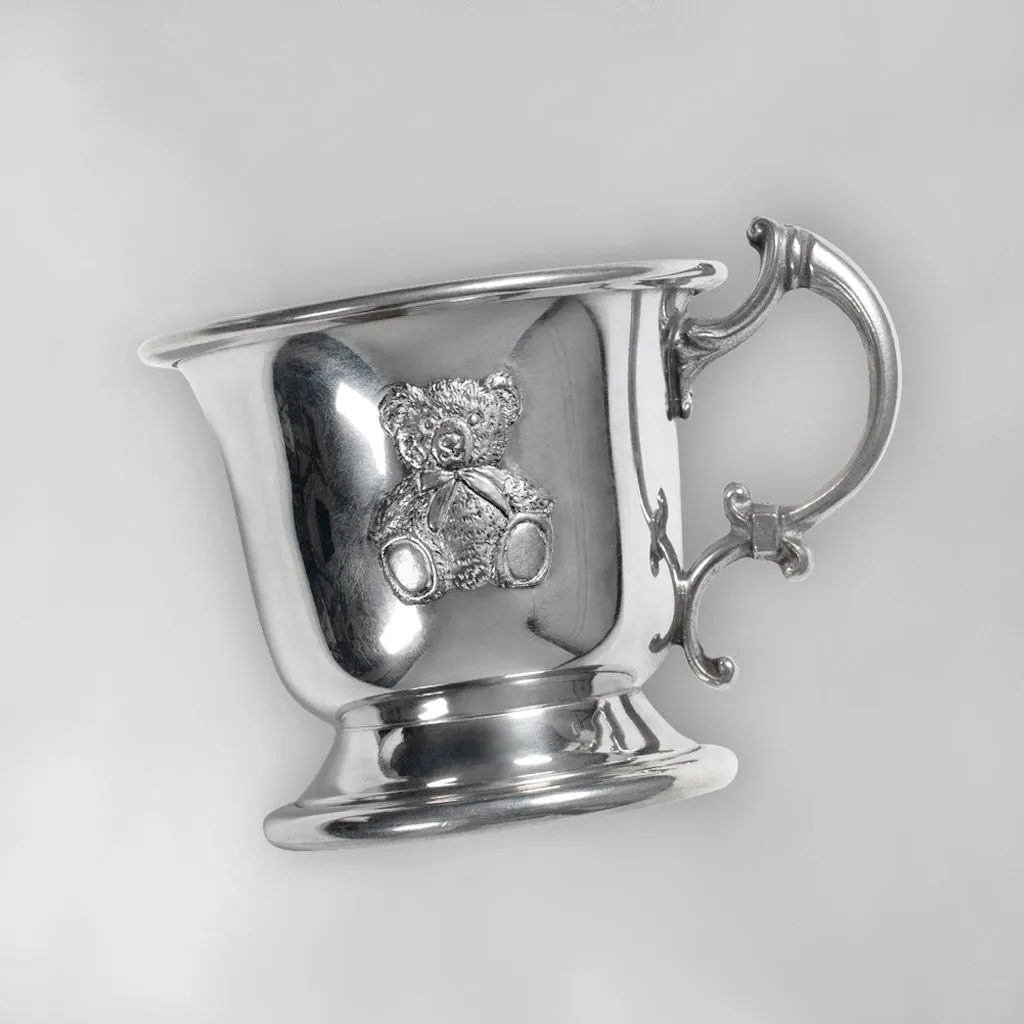 Little Grey Bunny's Traditional Pewter Christening Cup