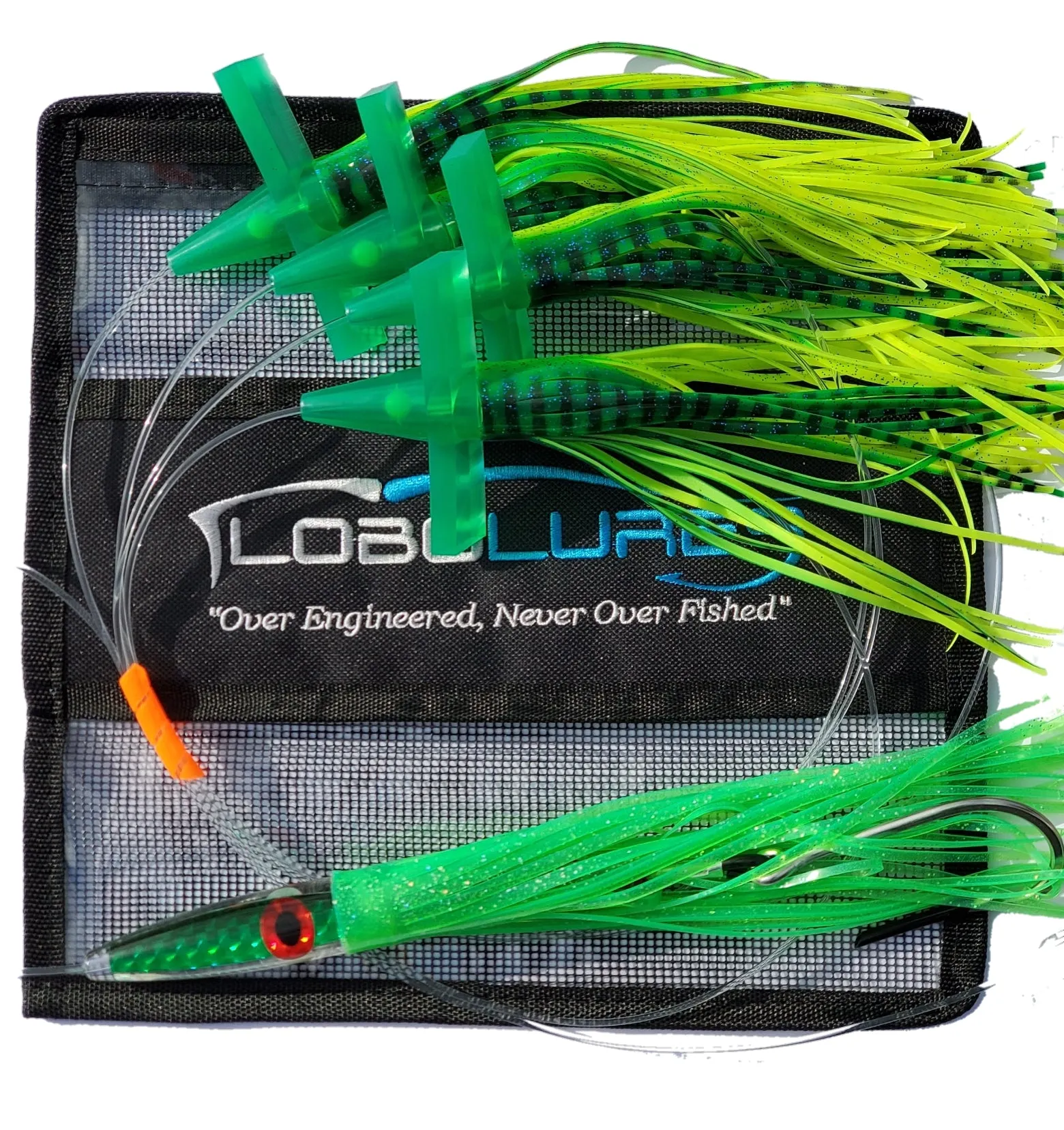 Lobo Lures #222 Tuna Crack Commotion Splash Machine Tuna Bullet Daisy Chain