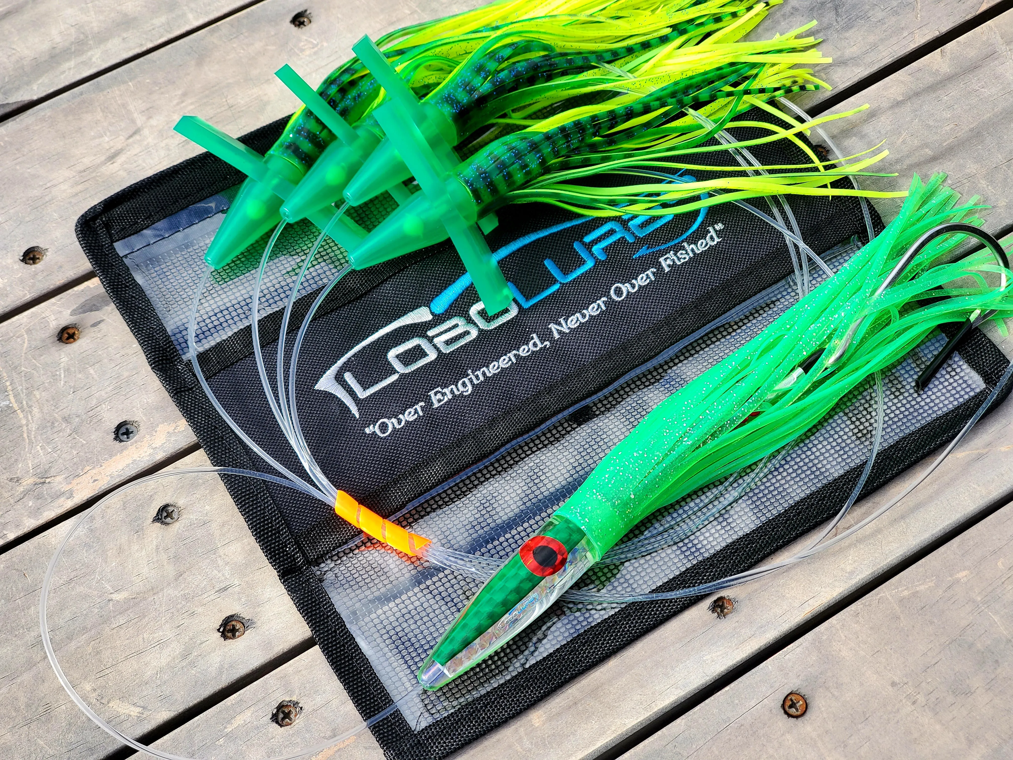 Lobo Lures #222 Tuna Crack Commotion Splash Machine Tuna Bullet Daisy Chain