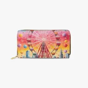 Long Type Zipper Purse - Carnival Carousel