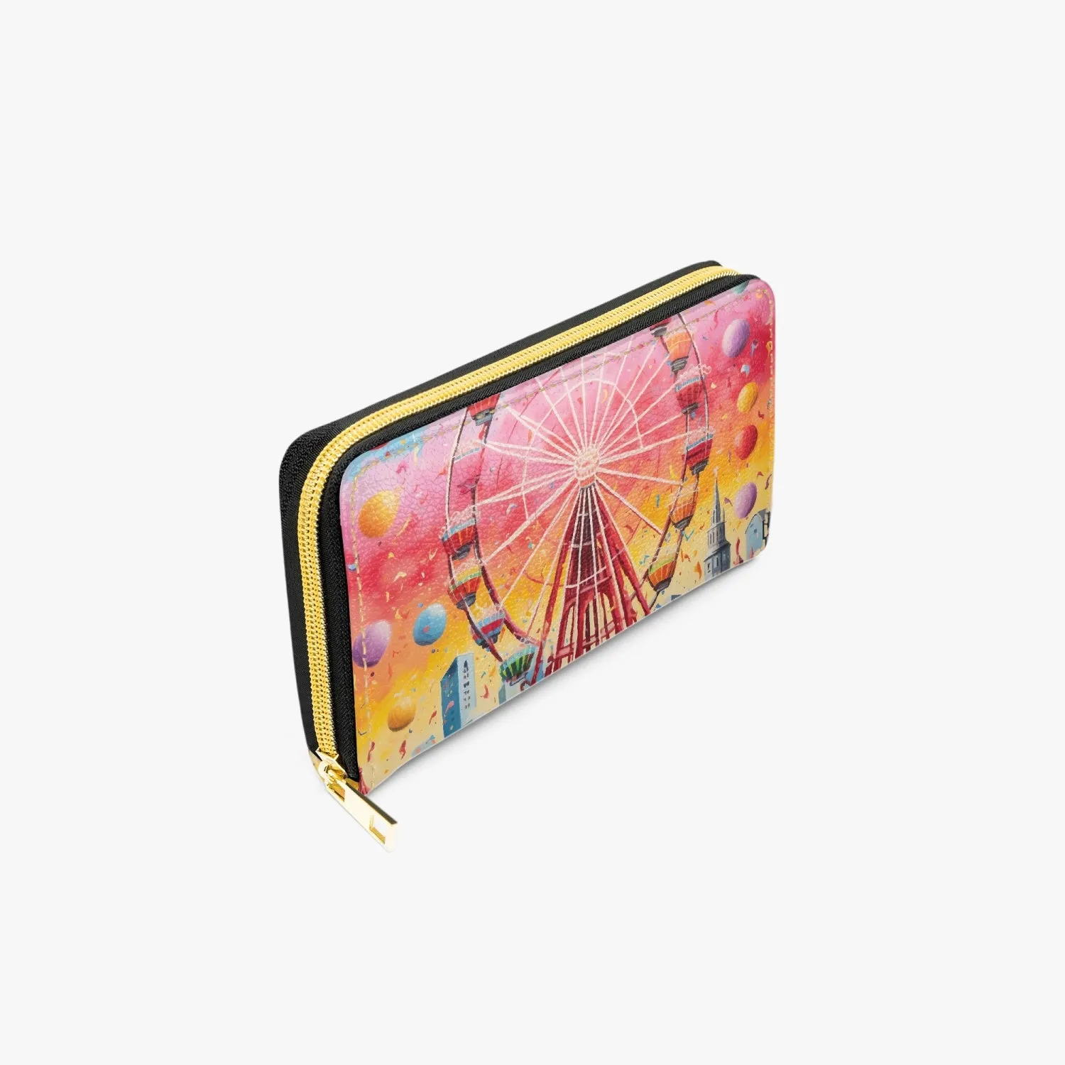 Long Type Zipper Purse - Carnival Carousel