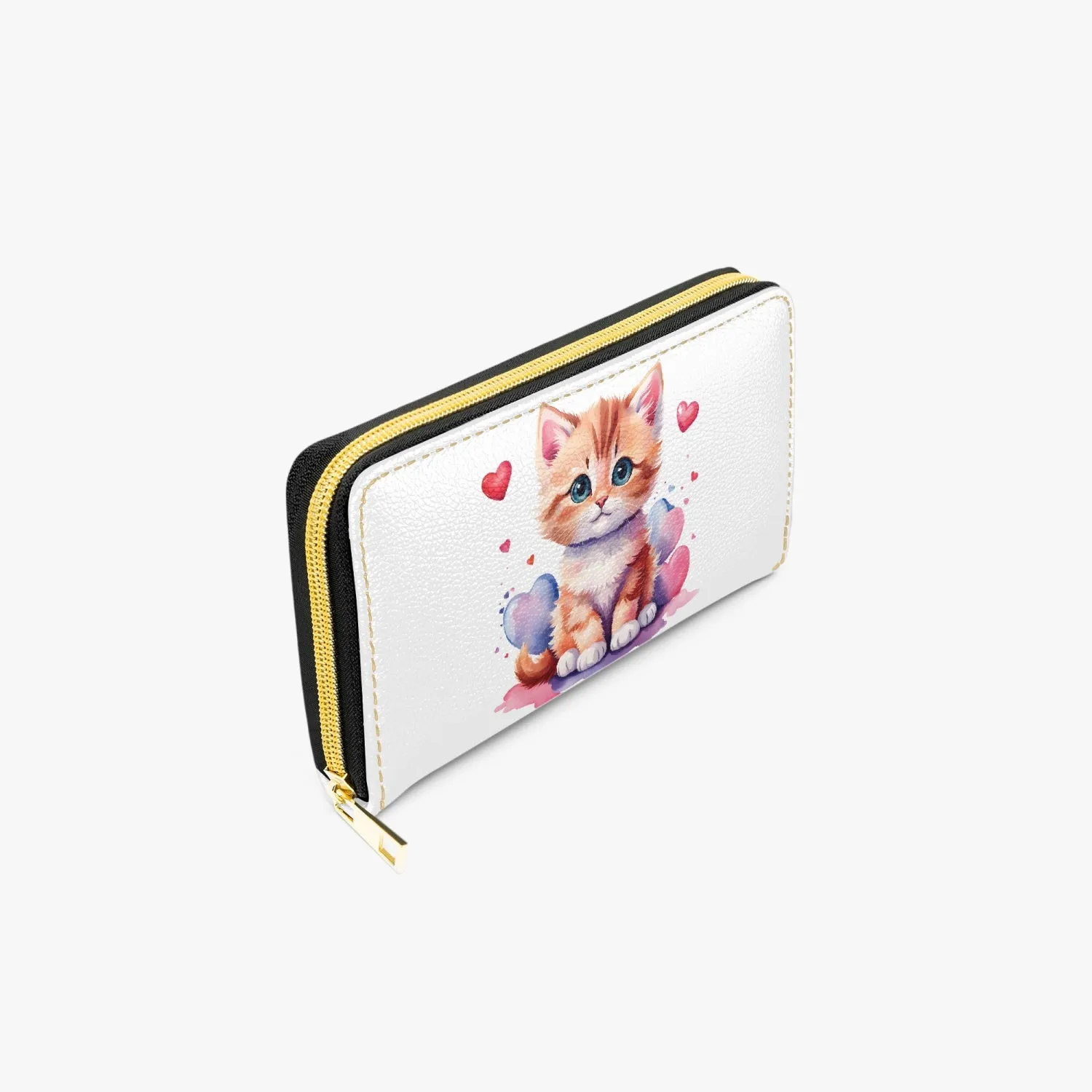 Long Type Zipper Purse - Cat