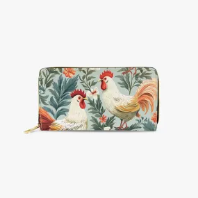 Long Type Zipper Purse - Chicken/Rooster