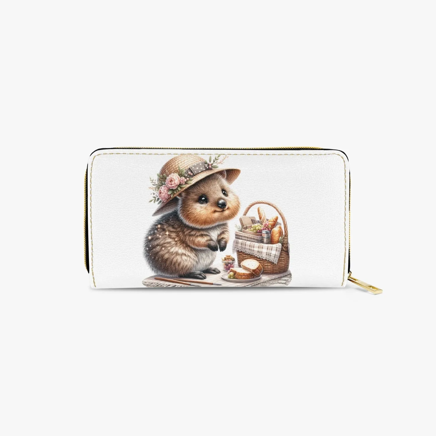 Long Type Zipper Purse, Quokka, awd-1334