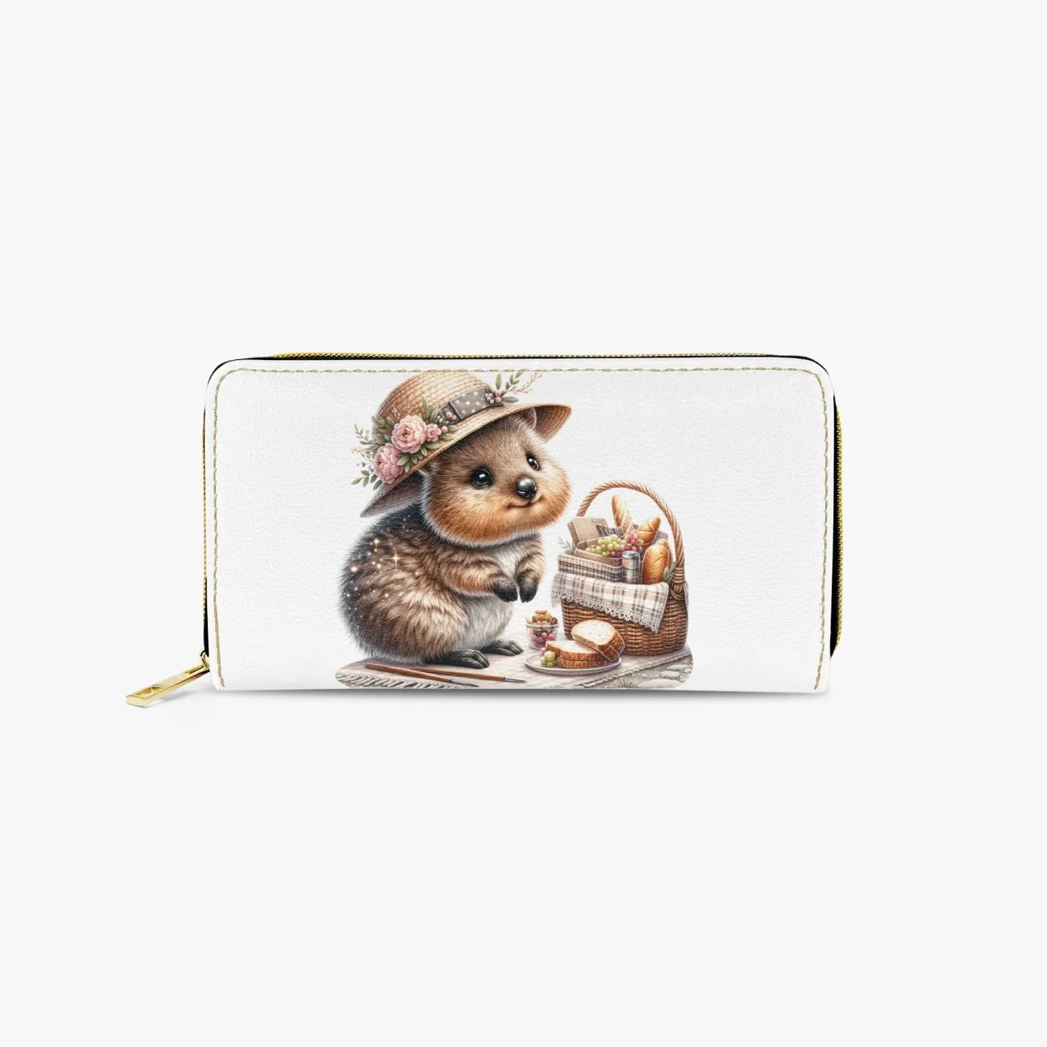 Long Type Zipper Purse, Quokka, awd-1334