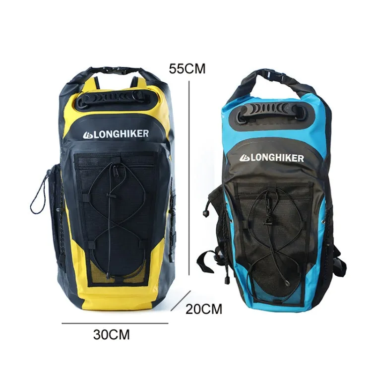 LONGHIKER Outdoor Diving Fin Backpack Drifting Swimming Fishing Ski Bag(Yellow)